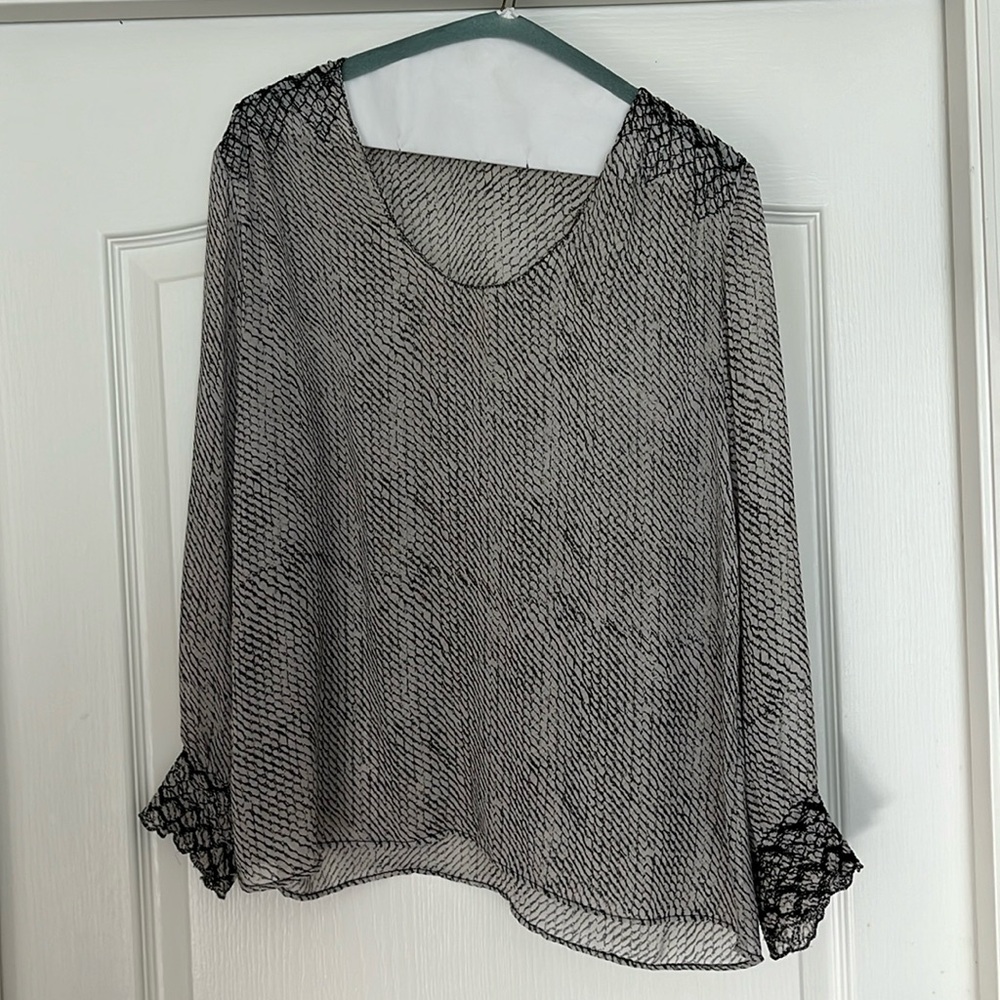 Ulla Johnson Silk animal print top size 6